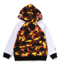 A BATHING APE BAPE KIDS 1ST CAMO SHARK HOODIE SWEAT VARSITY JACKET