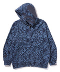 A BATHING APE WILD LEOPARD PATTERN SHARK RELAXED FULL ZIP HOODIE