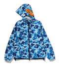 A BATHING APE Ladies' ABC CAMO SHARK HOODIE JACKET
