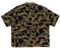 A BATHING APE 1ST CAMO JACQUARD LOGO RELAXED FIT POLO SHIRT