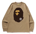 A BATHING APE BIG APE HEAD L/S TEE
