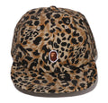 A BATHING APE WILD LEOPARD PATTERN ONE POINT CAP