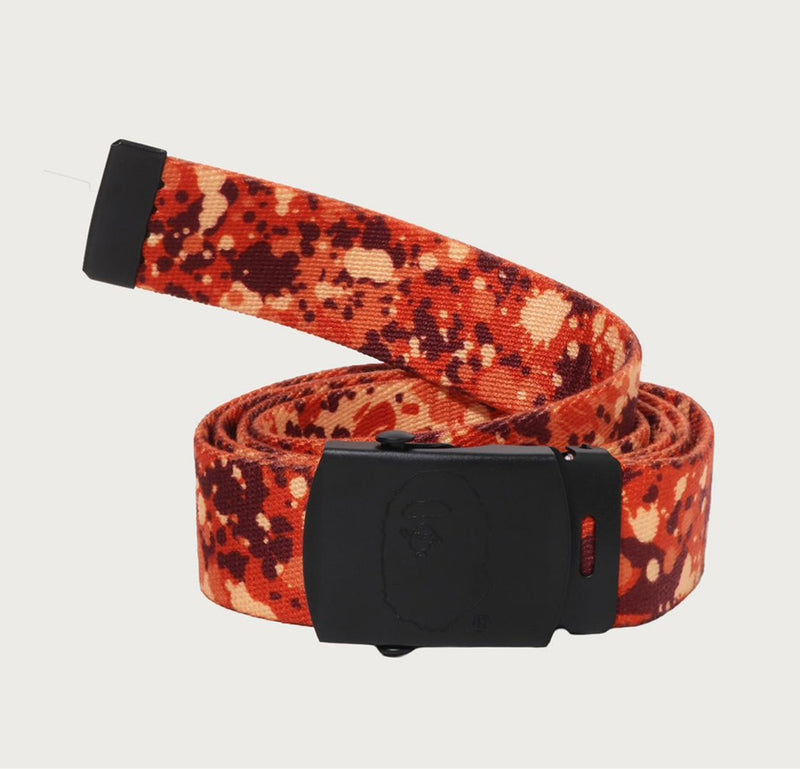 A BATHING APE SPLASH CAMO GI BELT