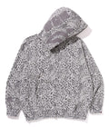 A BATHING APE WILD LEOPARD PATTERN SHARK RELAXED FULL ZIP HOODIE