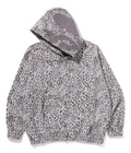 A BATHING APE WILD LEOPARD PATTERN SHARK RELAXED FULL ZIP HOODIE