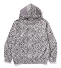 A BATHING APE WILD LEOPARD PATTERN SHARK RELAXED FULL ZIP HOODIE