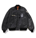 A BATHING APE MULTI PATCH BOMBER JACKET