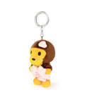 A BATHING APE BABY MILO STORE BABY MILO CHERRY BLOSSOM PLUSH DOLL KEYCHAIN