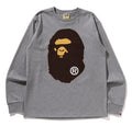 A BATHING APE BIG APE HEAD L/S TEE
