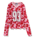 A BATHING APE Ladies' ABC CAMO SLIM FIT L/S TEE