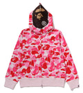 A BATHING APE Ladies' ABC CAMO 2ND APE FULL ZIP HOODIE