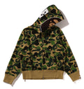 A BATHING APE Ladies' ABC CAMO 2ND APE FULL ZIP HOODIE