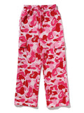 A BATHING APE Ladies' ABC CAMO A BATHING APE LOGO STRAIGHT SWEAT PANTS