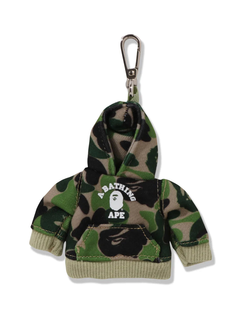 A BATHING APE Ladies' ABC CAMO PULLOVER HOODIE KEY CHAIN