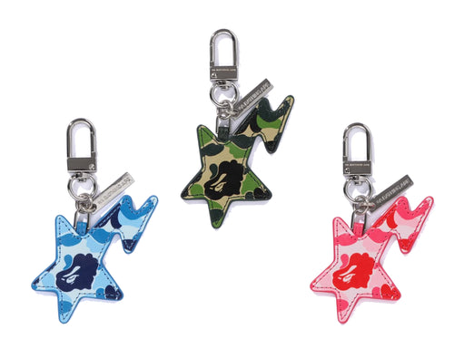 A BATHING APE ABC CAMO STA KEYCHAIN