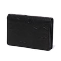 A BATHING APE EMBOSSED LEATHER BUSINESS CARD CASE