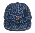 A BATHING APE WILD LEOPARD PATTERN ONE POINT CAP