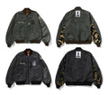 A BATHING APE MULTI PATCH BOMBER JACKET