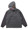 A BATHING APE BAPE BY KAZUKI KURAISHI HALF ZIP SHARK RELAXED FIT HOODIE