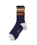 A BATHING APE BAPE STRIPE SOCKS 1L80184002