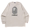 A BATHING APE WILD LEOPARD PATTERN RELAXED FIT LS TEE