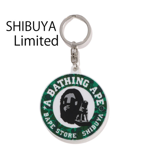 A BATHING APE BAPE STORE SHIBUYA RUBBER KEYCHAIN ( SHIBUYA LIMITED )