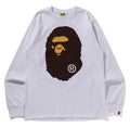 A BATHING APE BIG APE HEAD L/S TEE