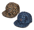 A BATHING APE WILD LEOPARD PATTERN ONE POINT CAP