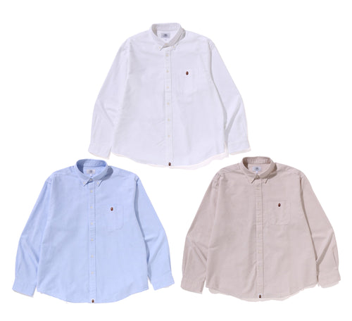 A BATHING APE ONE POINT OXFORD L/S SHIRT