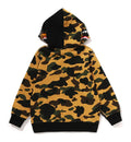 A BATHING APE BAPE KIDS 1ST CAMO MILO SHARK ZIP HOODIE