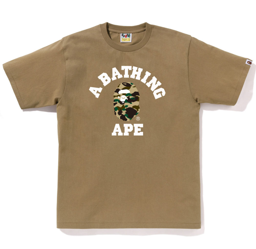 A BATHING APE 1ST CAMO COLLEGE TEE – happyjagabee store