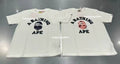 A BATHING APE Ladies' GLITCH WOODLAND CAMO COLLEGE TEE