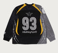 A BATHING APE MULTI LOGO RELAXED FIT FOOTBALL L/S TEE