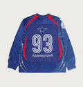 A BATHING APE MULTI LOGO RELAXED FIT FOOTBALL L/S TEE