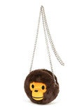A BATHING APE BABY MILO STORE BABY MILO FACE CROSS BAG