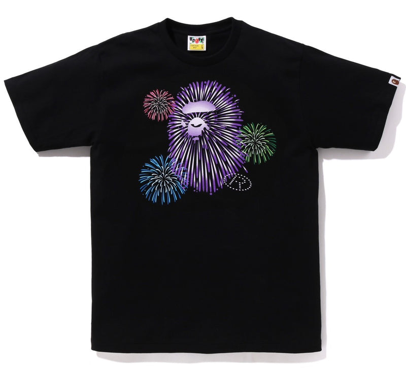 A BATHING APE APE HEAD FIREWORK TEE #2