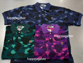 A BATHING APE COLOR CAMO ONE POINT RELAXED FIT POLO