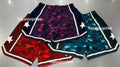 A BATHING APE COLOR CAMO MESH RELAXED FIT SHORTS
