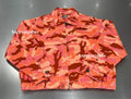 A BATHING APE Ladies' GLITCH WOODLAND CAMO BATHING APE LOGO WORKER JACKET