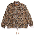 A BATHING APE WILD LEOPARD PATTERN COACH JACKET