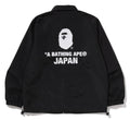 A BATHING APE COLLEGE ONE POINT COACH JACKET
