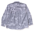 A BATHING APE STRIPE CAMO RELAXED FIT SHIRT