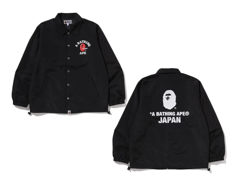 A BATHING APE COLLEGE ONE POINT COACH JACKET