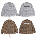 A BATHING APE WILD LEOPARD PATTERN COACH JACKET