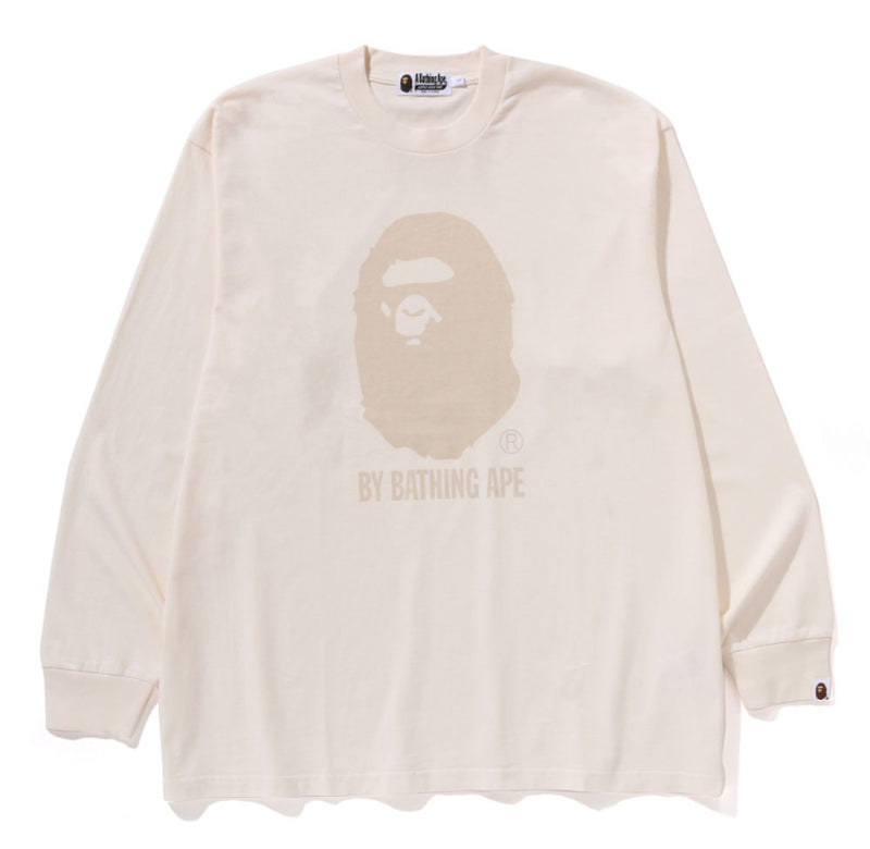 A BATHING APE GARMENT DYE BY BATHING APE RELAXED FIT L/S TEE