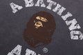 A BATHING APE GARMENT DYE COLLEGE RELAXED FIT CREWNECK SWEAT SHIRT