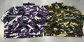 A BATHING APE GLITCH WOODLAND CAMO SHORT SNOWBOARD JACKET