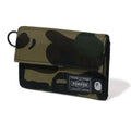 A BATHING APE PORTER 1ST CAMO WALLET