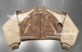 A BATHING APE Ladies' MULTI LOGO CROPPED SOUVENIR JACKET