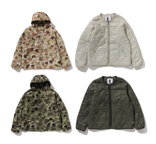 A BATHING APE GRADATION CAMO 2 IN 1 SNOWBOARD JACKET